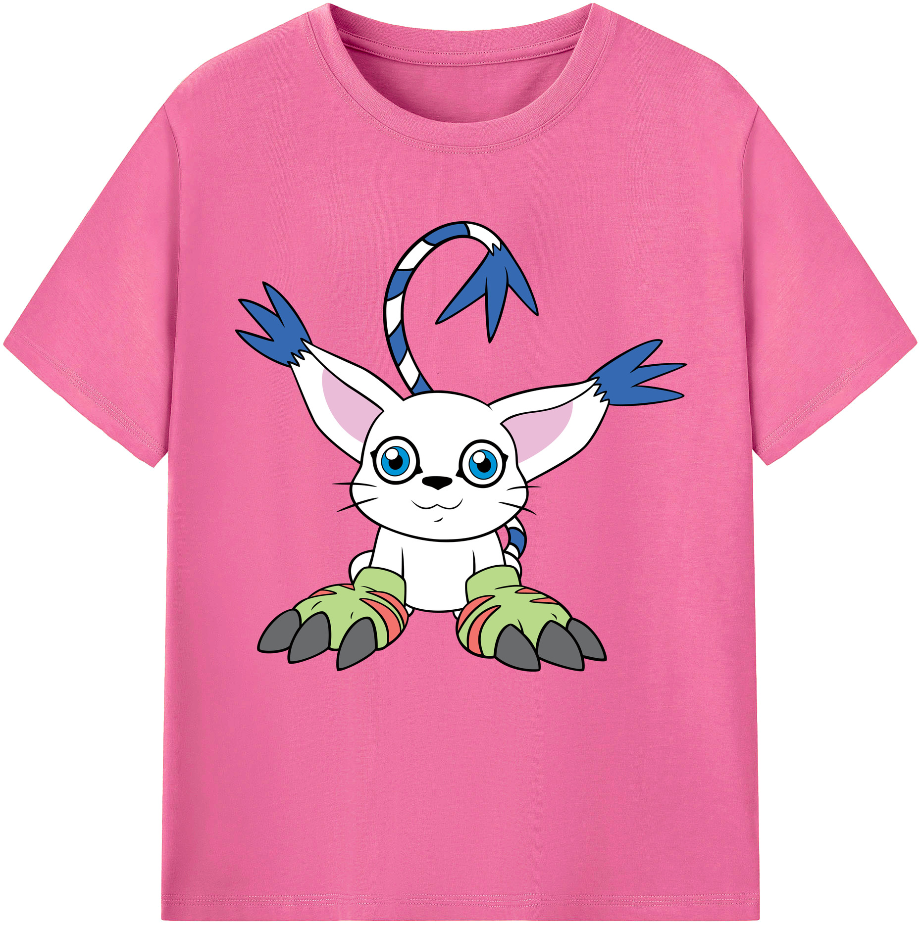 （画像用） Digimon デジタルモンスター/デジモン レディースカジュアルプリントTシャツ（綿100％）
